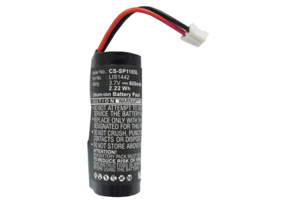 3.7V, 600mAh, Li-ion Battery fits Sony, Cech-zcs1e, Cech-zcs1h, 2.22Wh
