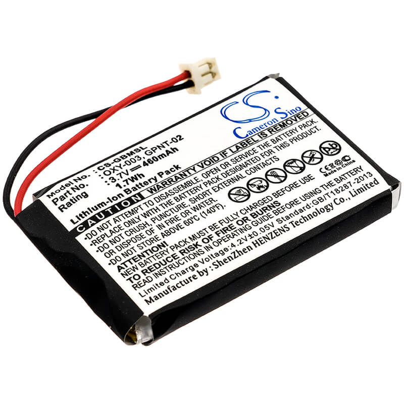 3.7V, 460mAh, Li-Polymer Battery fits Nintendo, Game Boy Micro, Oxy-001, 1.702Wh