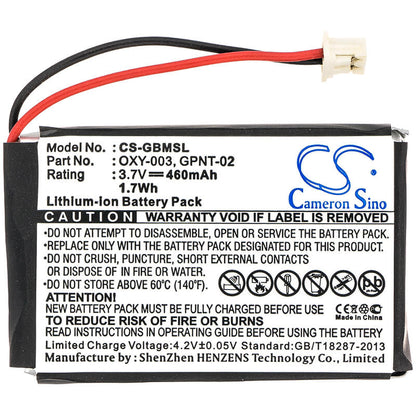 3.7V, 460mAh, Li-Polymer Battery fits Nintendo, Game Boy Micro, Oxy-001, 1.702Wh