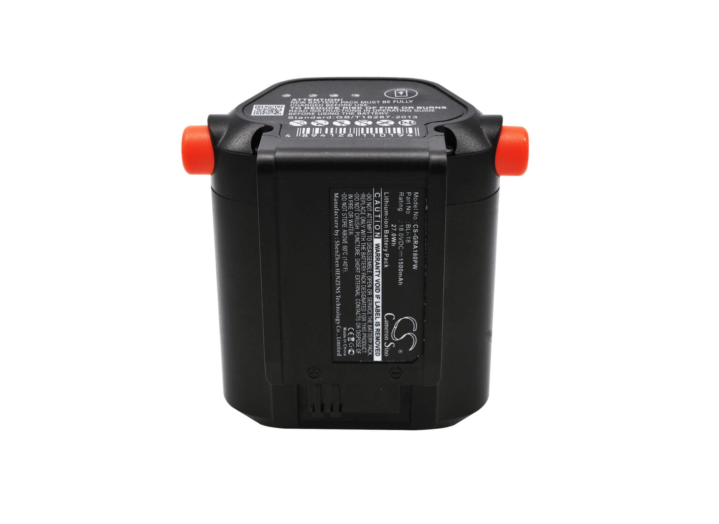 18.0V, 1500mAh, Li-ion Battery fits Gardena, 881, 8866, 27Wh
