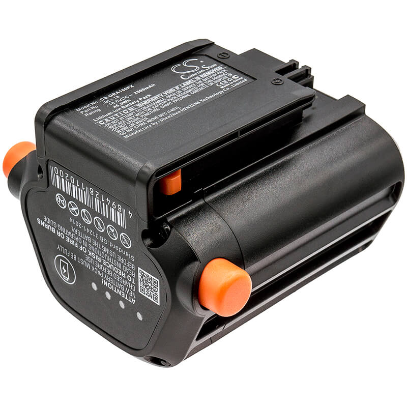 18.0V, 2500mAh, Li-ion Battery fits Gardena, 881, 8866, 45Wh