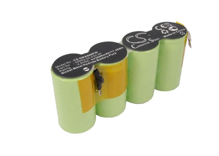 4.8V, 3600mAh, Ni-MH Battery fits Wolf Garten, Vario Rv-e8, 17.28Wh