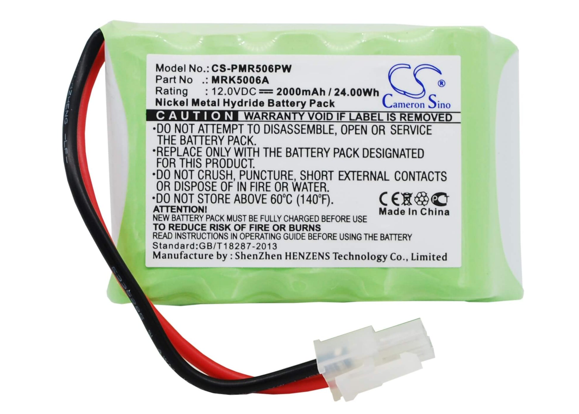 12.0V, 2000mAh, Ni-MH Battery fits Wolf Garten, Robo Scooter 1800, Robo Scooter 300, 24Wh