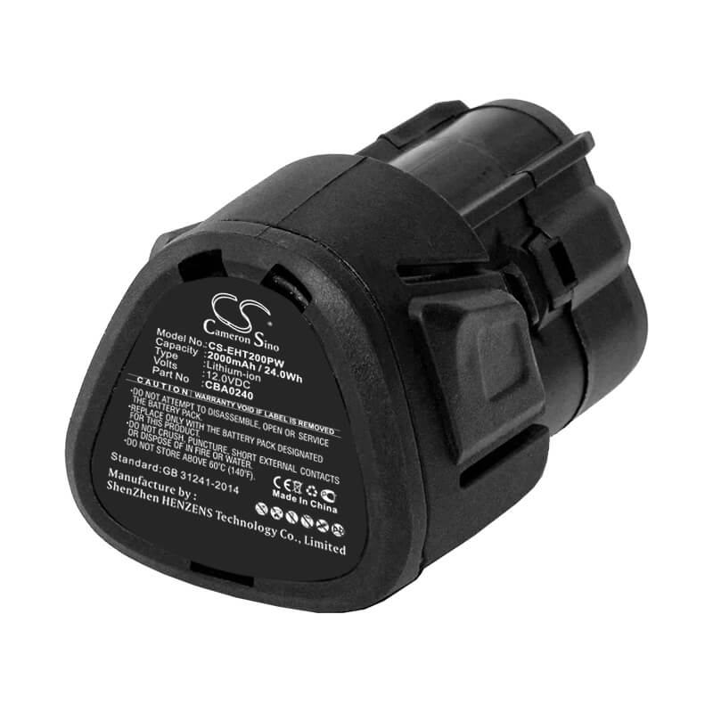 12.0V, 2000mAh, Li-ion Battery fits Ego, Cht2001e Cordless Shrub, Cht2001e Grass Shears, 24Wh