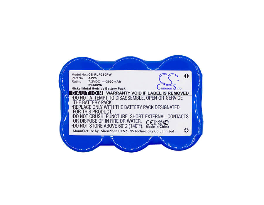 7.2V, 3000mAh, Ni-MH Battery fits Pellenc, Ap25, P80, 21.6Wh
