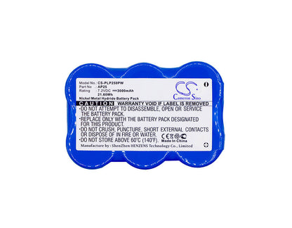 7.2V, 3000mAh, Ni-MH Battery fits Pellenc, Ap25, P80, 21.6Wh