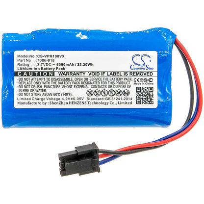 3.7V, 6000mAh, Li-ion Battery fits Wolf Garten, Bs80 Plus, Classic 60 Mit, 22.2Wh