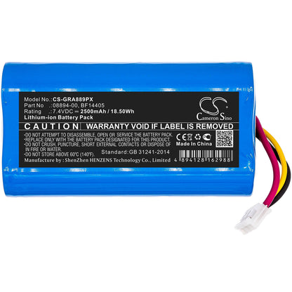7.4V, 2500mAh, Li-ion Battery fits Gardena, Comfortcut 8893, Comfortcut 8895, 18.5Wh