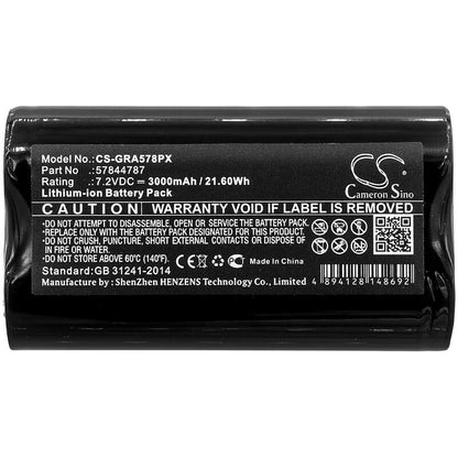 7.2V, 3000mAh, Li-ion Battery fits Gardena, Groom Barber, 21.6Wh