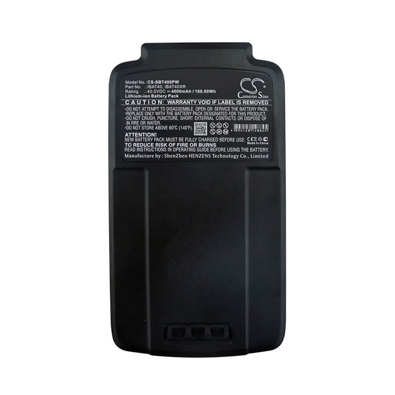 40.0V, 4000mAh, Li-ion Battery fits Snow Joe, Ion13ss, Ion16cs, 160Wh