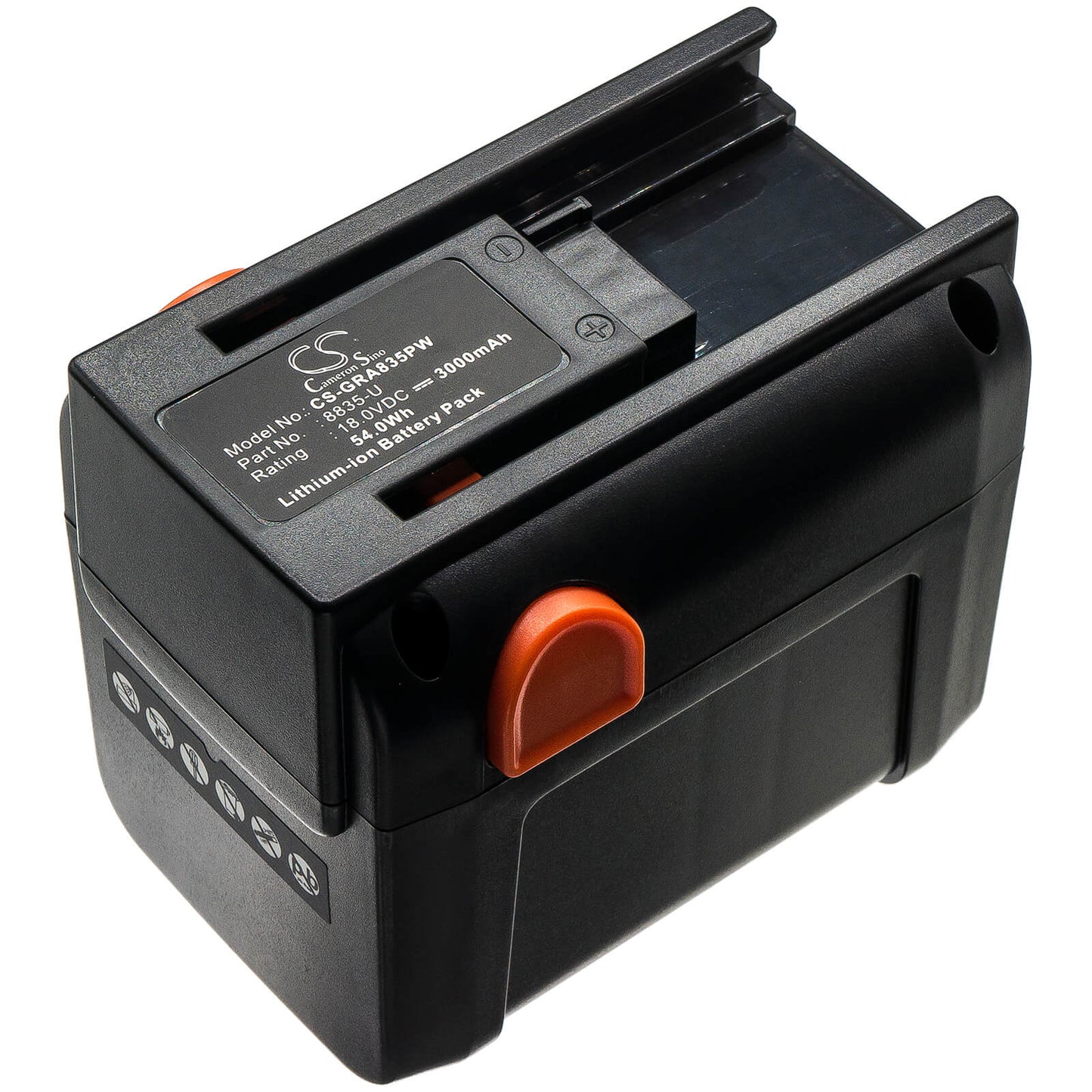 18.0V, 3000mAh, Li-ion Battery fits Gardena, 48-li, 8840, 54Wh