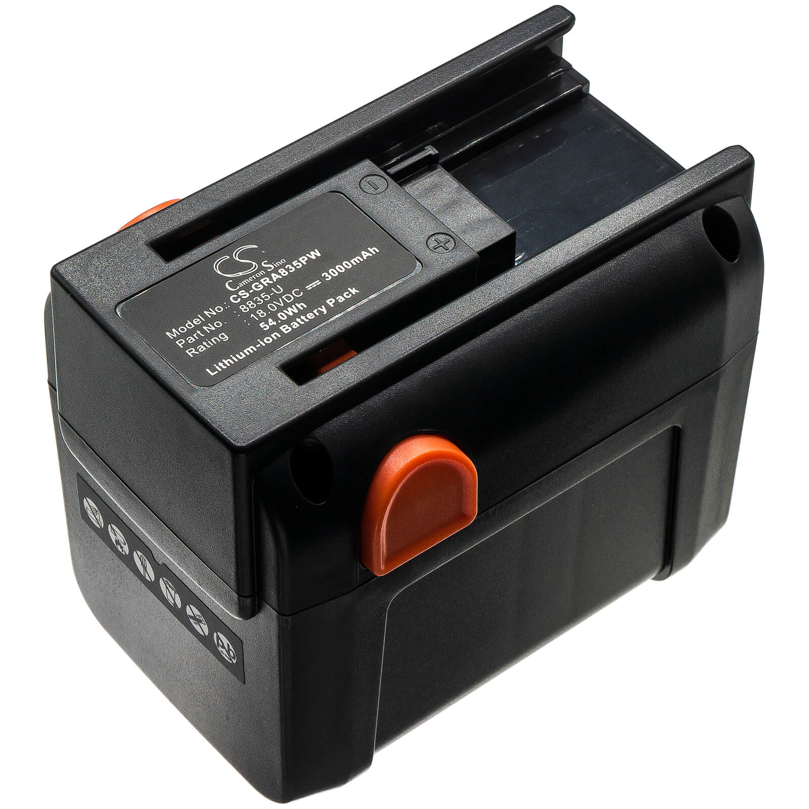 18.0V, 3000mAh, Li-ion Battery fits Gardena, 48-li, 8840, 54Wh