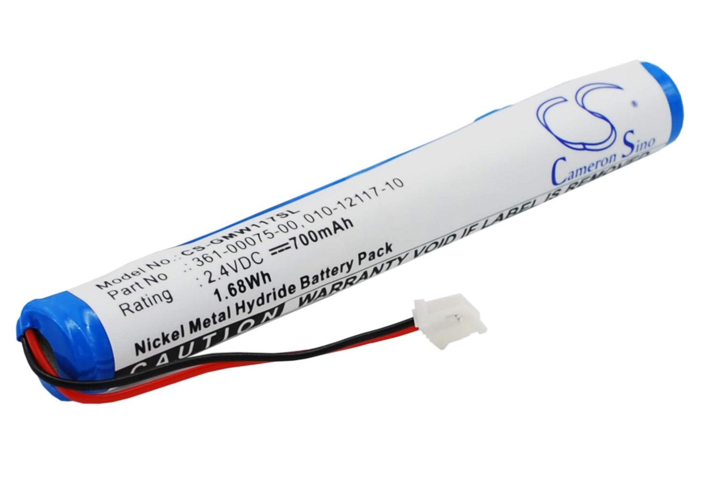 2.4V, 700mAh, Ni-MH Battery fits Garmin, 010-01248-00, Gwind Wireless, 1.68Wh