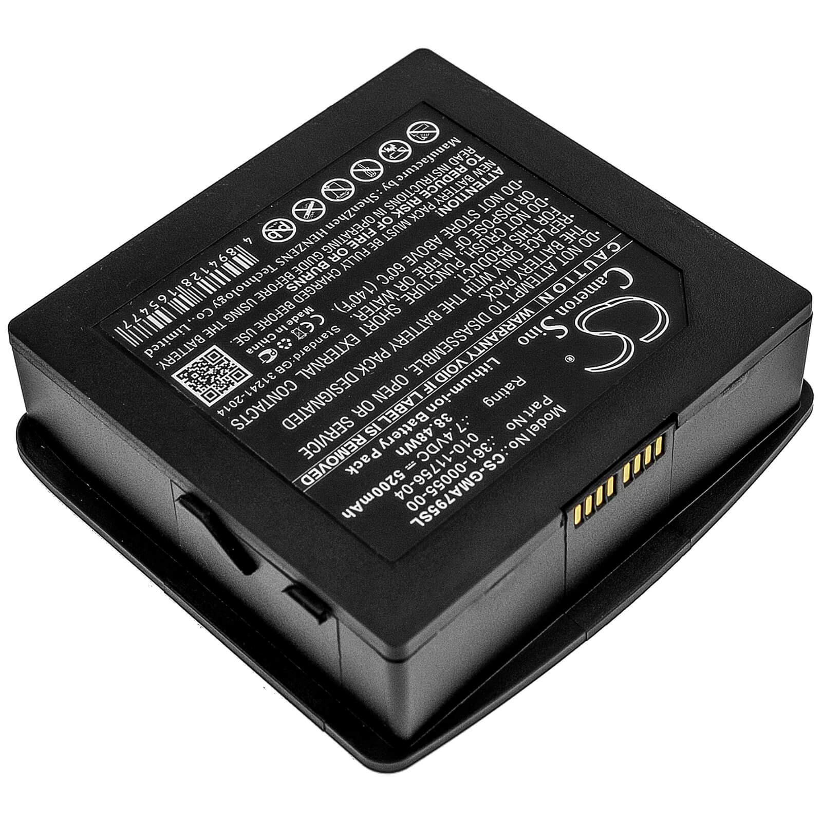 7.4V, 5200mAh, Li-ion Battery fits Garmin, Aera 795, Aera 796, 38.48Wh