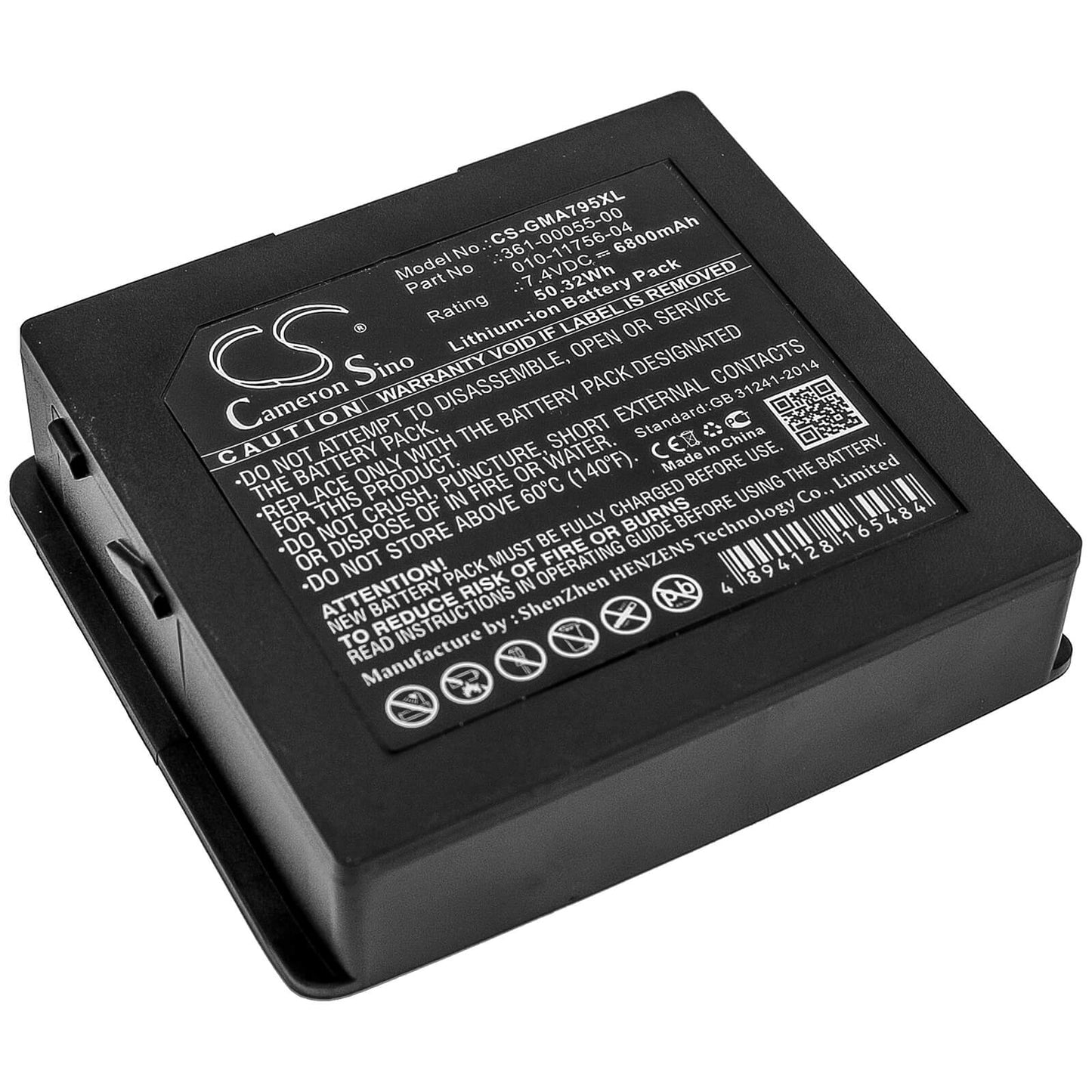 7.4V, 6800mAh, Li-ion Battery fits Garmin, Aera 795, Aera 796, 50.32Wh
