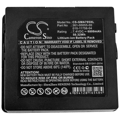 7.4V, 6800mAh, Li-ion Battery fits Garmin, Aera 795, Aera 796, 50.32Wh