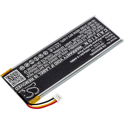 3.7V, 1200mAh, Li-Polymer Battery fits Becker, Active 6, Active 6 Lmu, 4.44Wh