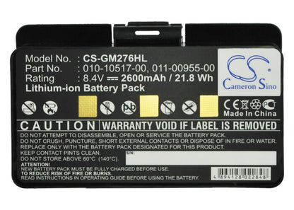 8.4V, 2600mAh, Li-ion Battery fits Garmin, 010-00543-00, 100054300, 21.84Wh