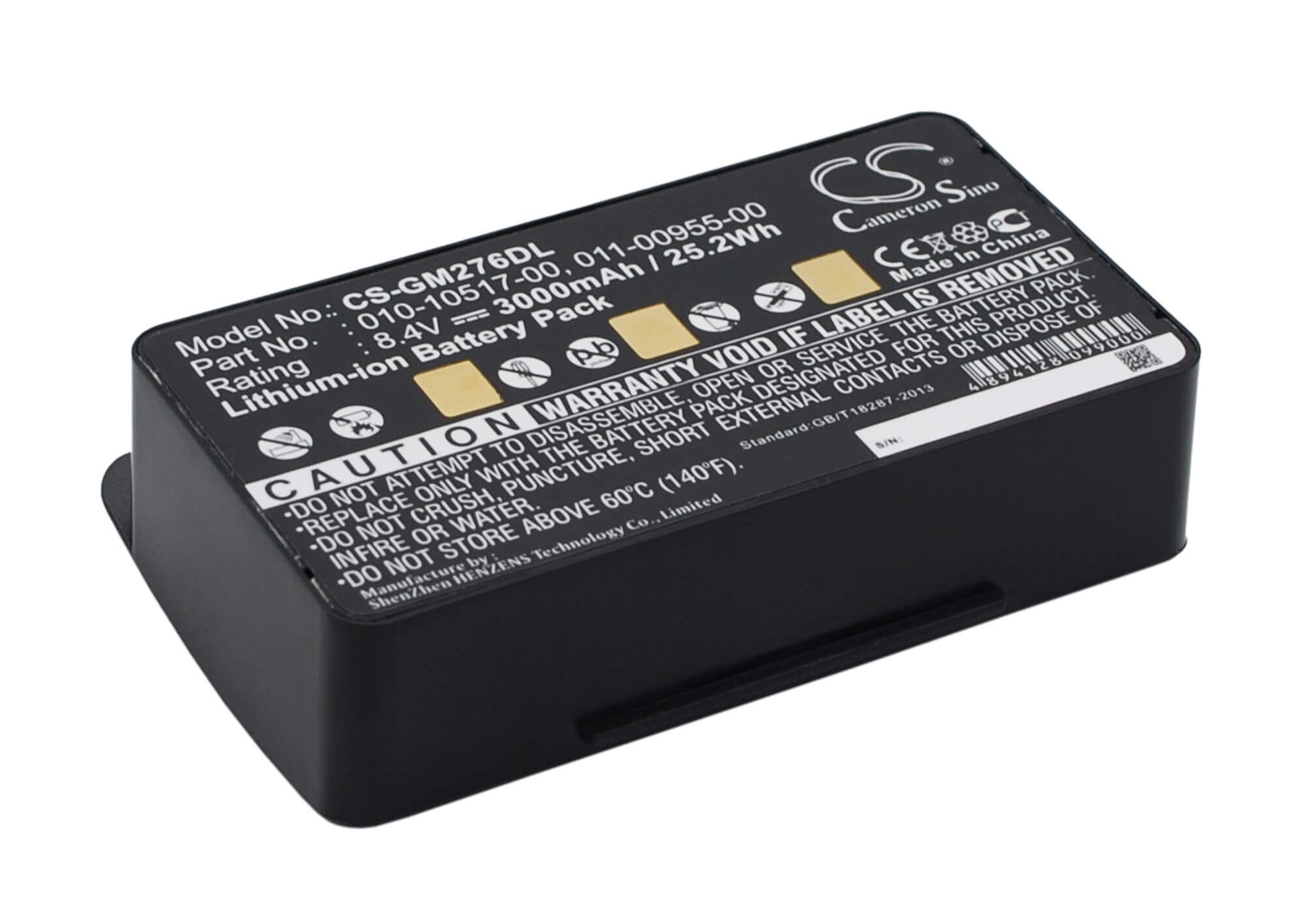 8.4V, 3000mAh, Li-ion Battery fits Garmin, 010-00543-00, 100054300, 25.2Wh