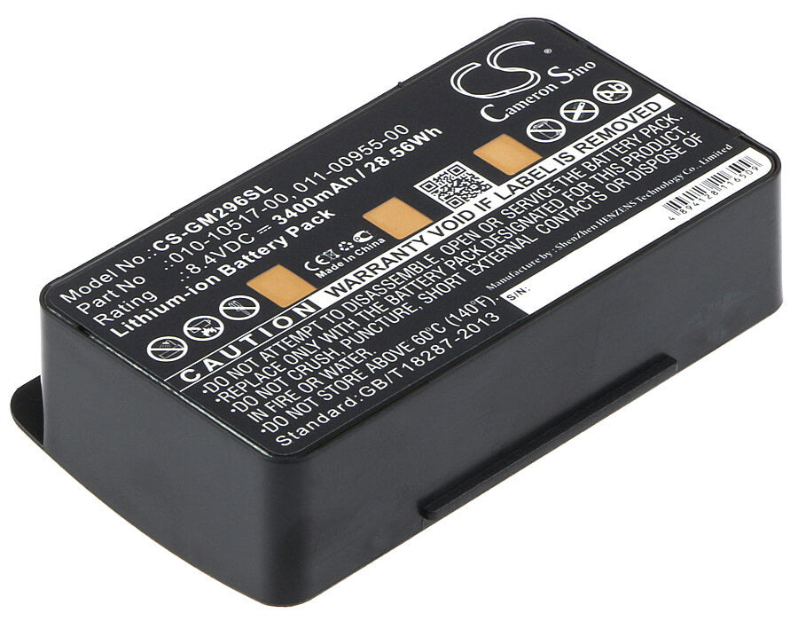 8.4V, 3400mAh, Li-ion Battery fits Garmin, 010-00543-00, 100054300, 28.56Wh