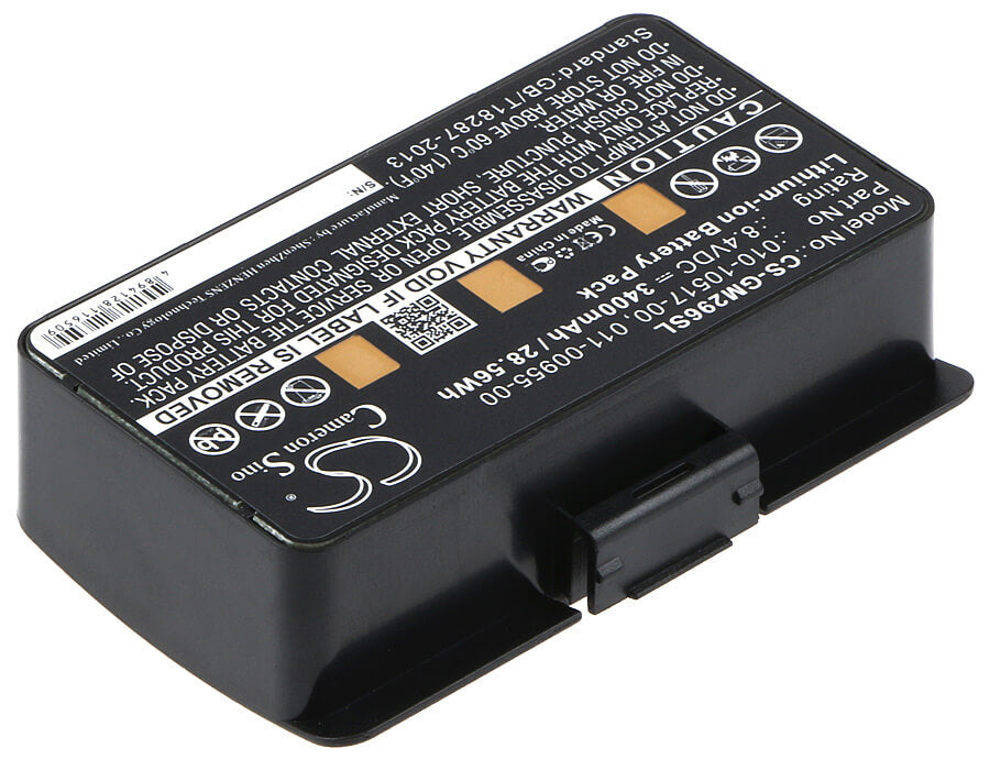 8.4V, 3400mAh, Li-ion Battery fits Garmin, 010-00543-00, 100054300, 28.56Wh