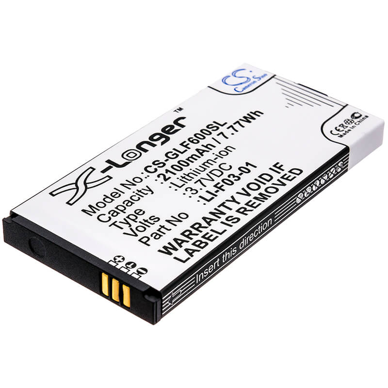 3.7V, 2100mAh, Li-ion Battery fits Golf Buddy, Dsc-gb600, Gb3-pt4, 7.77Wh