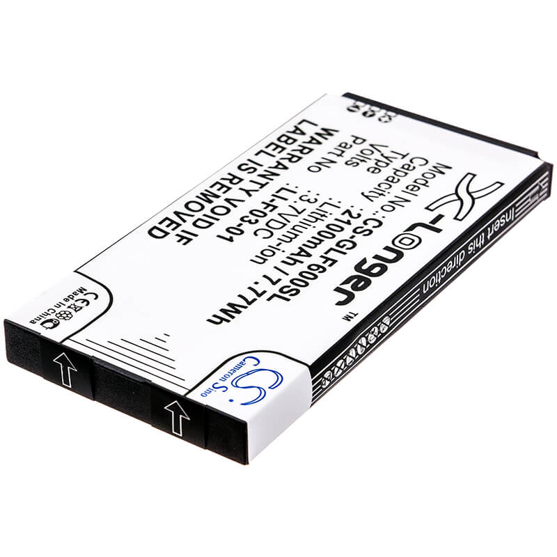 3.7V, 2100mAh, Li-ion Battery fits Golf Buddy, Dsc-gb600, Gb3-pt4, 7.77Wh