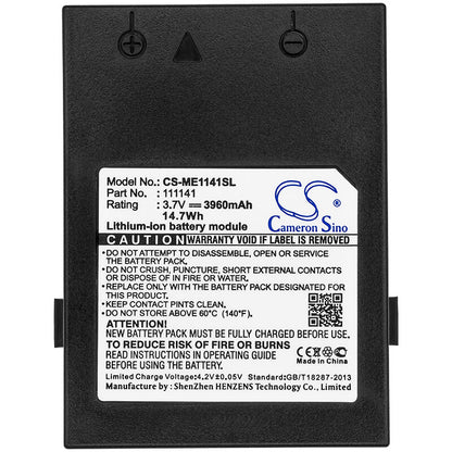 3.7V, 3960mAh, Li-ion Battery fits Magellan, Mobilemapper Ce, Mobilemapper Cx, 14.652Wh