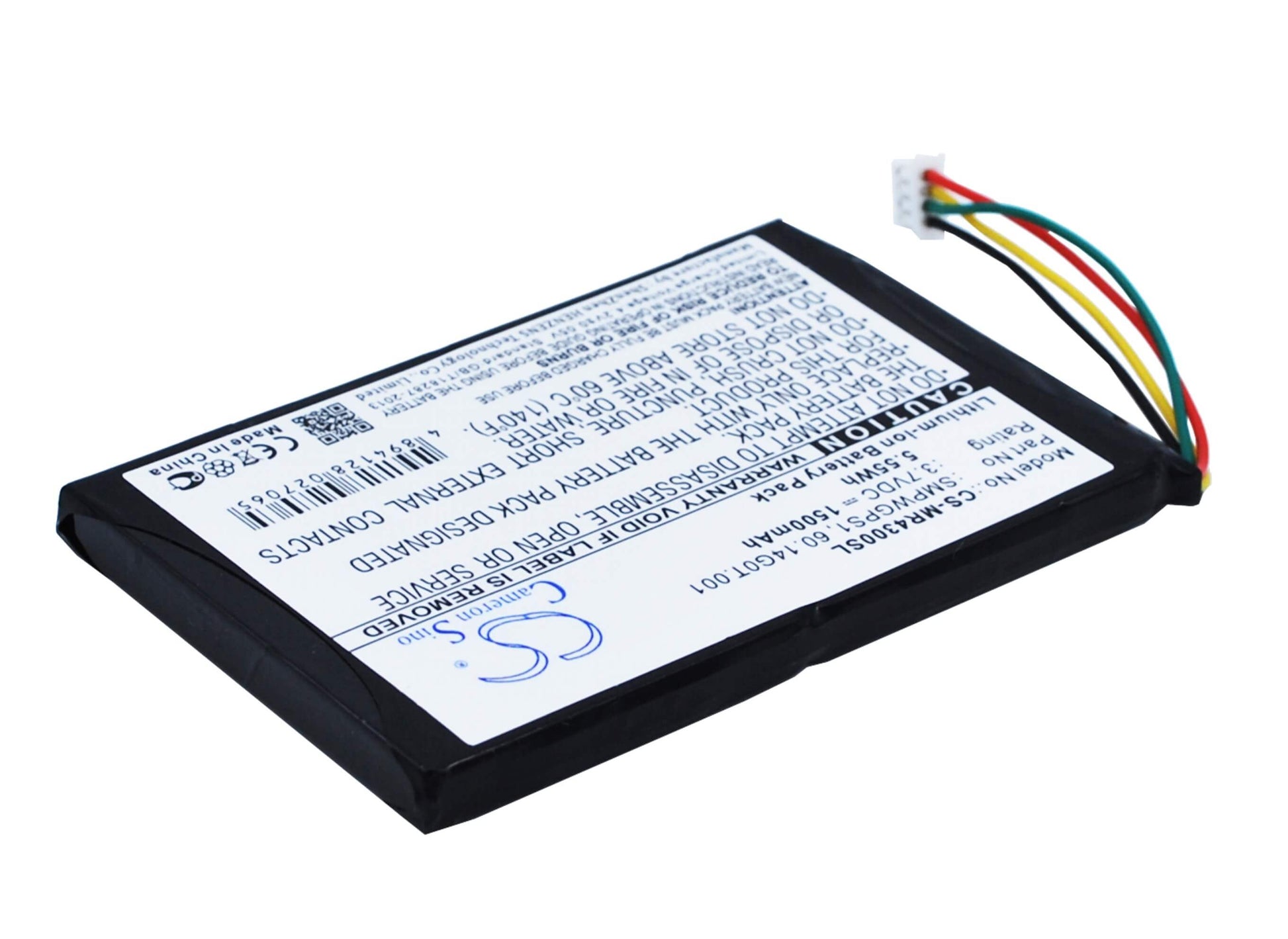 3.7V, 1500mAh, Li-ion Battery fits Magellan, Maestro 4300, Maestro 4350, 5.55Wh