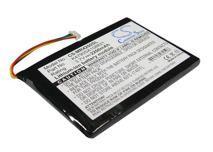 3.7V, 2200mAh, Li-ion Battery fits Magellan, Maestro 4200, Maestro 4210, 8.14Wh