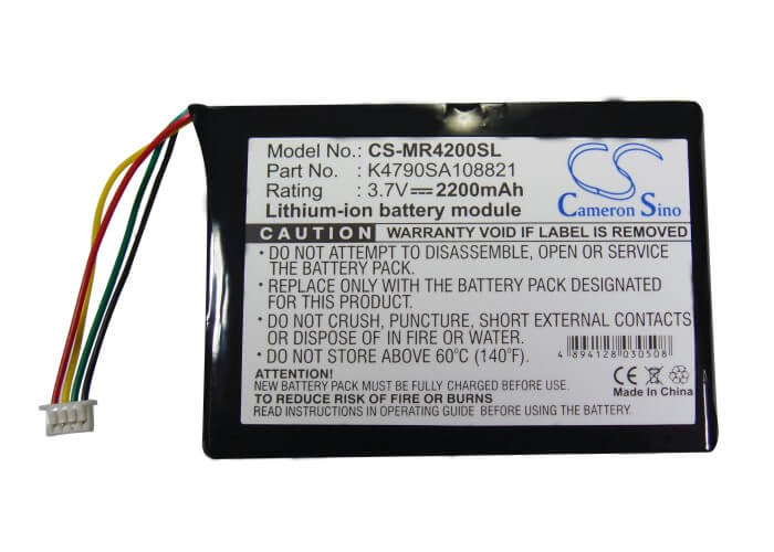 3.7V, 2200mAh, Li-ion Battery fits Magellan, Maestro 4200, Maestro 4210, 8.14Wh