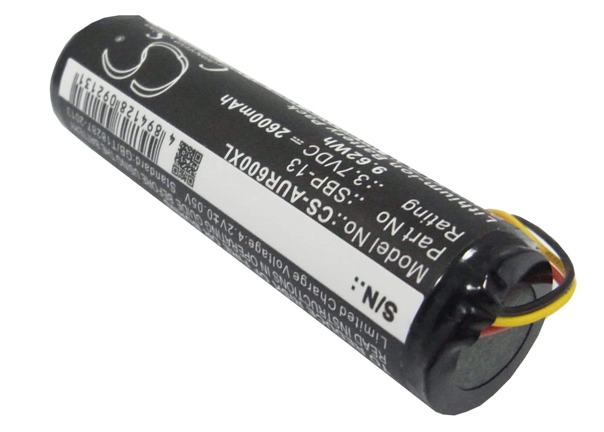 3.7V, 2600mAh, Li-ion Battery fits Asus, R600, 9.62Wh