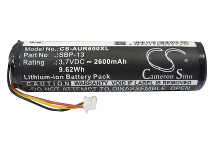 3.7V, 2600mAh, Li-ion Battery fits Asus, R600, 9.62Wh