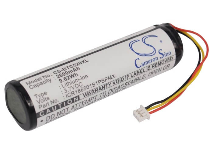 3.7V, 2600mAh, Li-ion Battery fits Blaupunkt, Lucca 5.2, Travelpilot Lucca, 9.62Wh