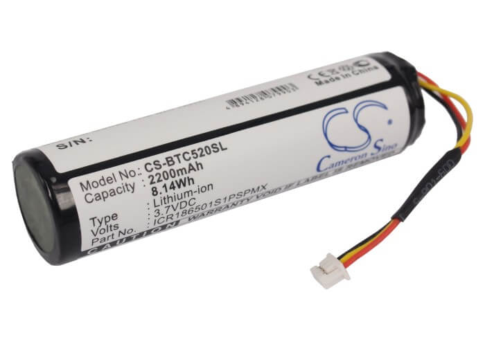3.7V, 2200mAh, Li-ion Battery fits Blaupunkt, Lucca 5.2, Travelpilot Lucca, 8.14Wh