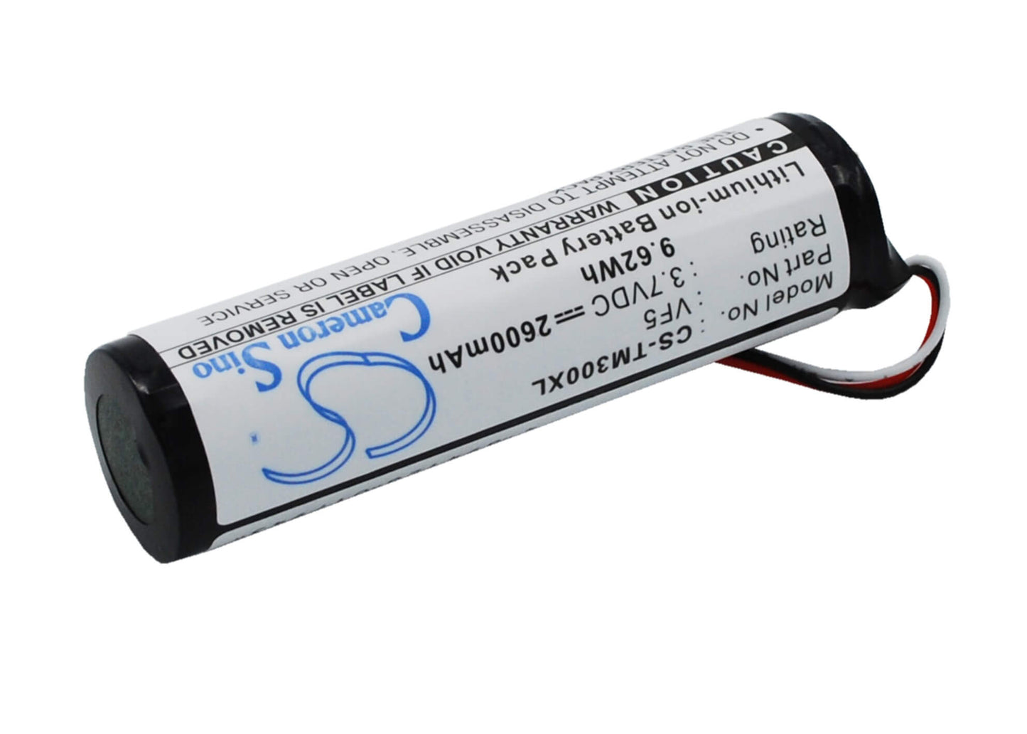3.7V, 2600mAh, Li-ion Battery fits Tomtom, Go 300, Go 400, 9.62Wh