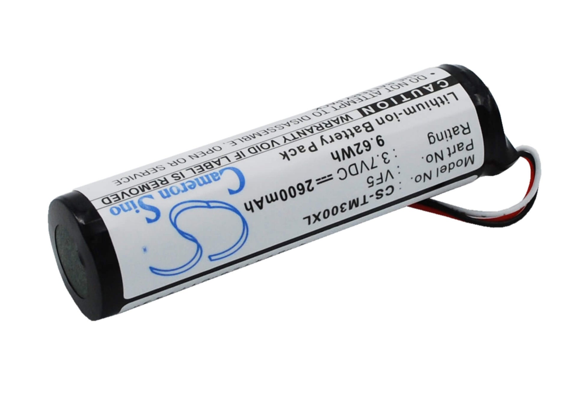 3.7V, 2600mAh, Li-ion Battery fits Tomtom, Go 300, Go 400, 9.62Wh