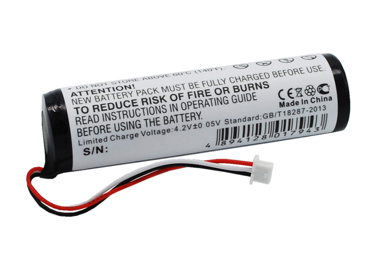 3.7V, 2600mAh, Li-ion Battery fits Tomtom, Go 300, Go 400, 9.62Wh