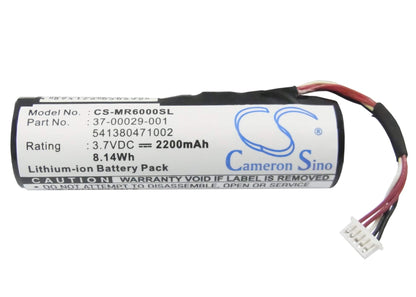 3.7V, 2200mAh, Li-ion Battery fits Magellan, Roadmate 6000, Roadmate 6000t, 8.14Wh