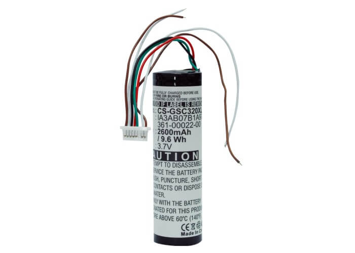 3.7V, 2600mAh, Li-ion Battery fits Garmin, Streetpilot C320, Streetpilot C330, 9.62Wh