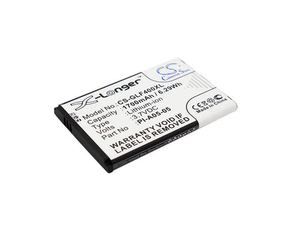 3.7V, 1700mAh, Li-ion Battery fits Golf Buddy, Dsc-gb400, World, 6.29Wh
