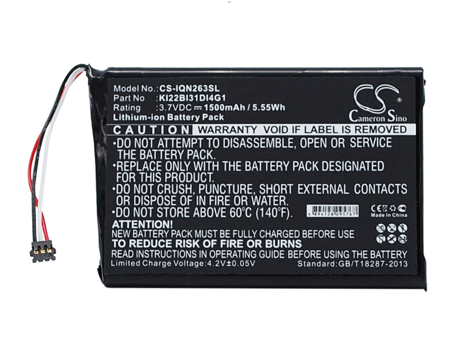 3.7V, 1500mAh, Li-ion Battery fits Garmin, 010-01188-02, 2689lmt, 5.55Wh