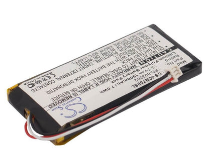 3.7V, 1900mAh, Li-Polymer Battery fits Navman, Icn720, Icn750, 7.03Wh