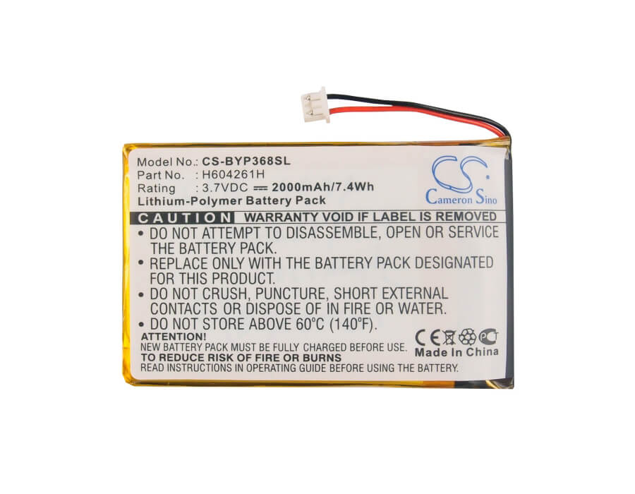 3.7V, 2000mAh, Li-Polymer Battery fits Bushnell, 36-8100, Buu0057, 7.4Wh