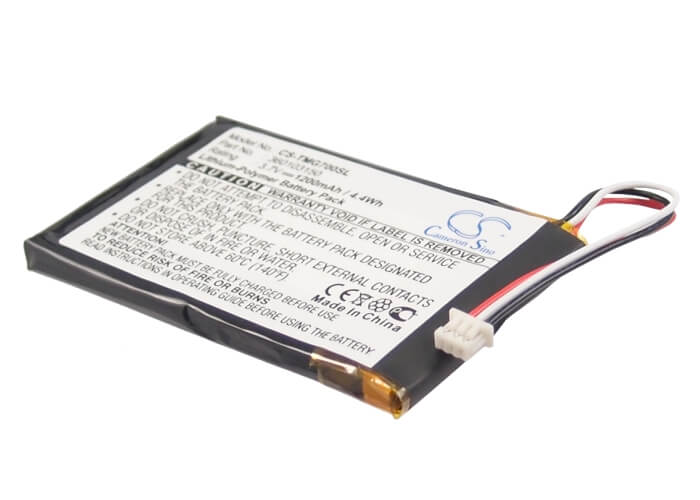 3.7V, 1200mAh, Li-Polymer Battery fits Tomtom, Go 7000, Go 7000 Hd, 4.44Wh
