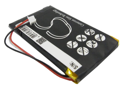 3.7V, 1300mAh, Li-Polymer Battery fits Tomtom, Go 530 Live, Go 630, 4.81Wh
