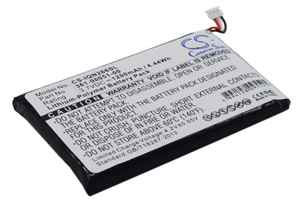 3.7V, 1200mAh, Li-Polymer Battery fits Garmin, Nuvi 2460lmt, Nuvi 2595lm, 4.44Wh