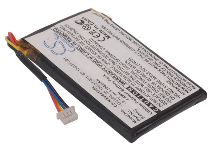3.7V, 1200mAh, Li-Polymer Battery fits Navigon, 8410, 4.44Wh