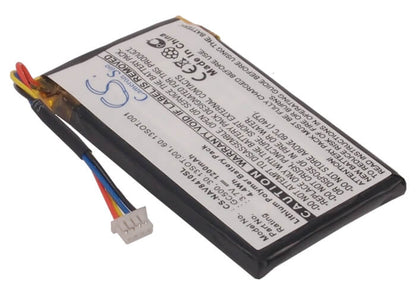 3.7V, 1200mAh, Li-Polymer Battery fits Navigon, 8410, 4.44Wh