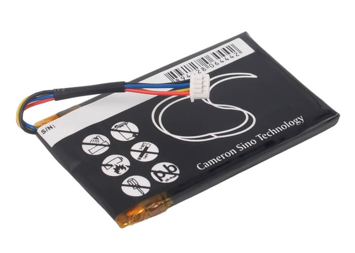3.7V, 1200mAh, Li-Polymer Battery fits Navigon, 8410, 4.44Wh